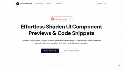 Shadcn UI Blocks image