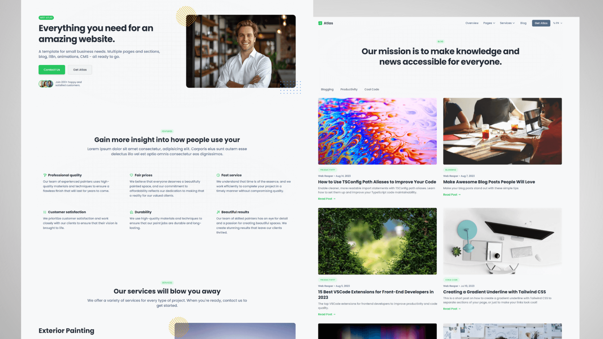Cosmic Themes Atlas Business Template
