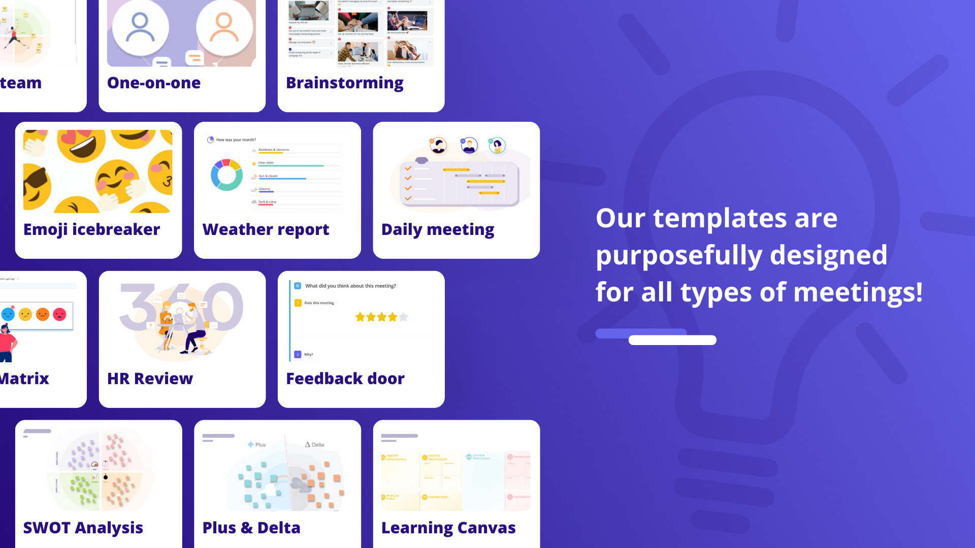 Beekast Get started quickly with over 100 ready-made templates