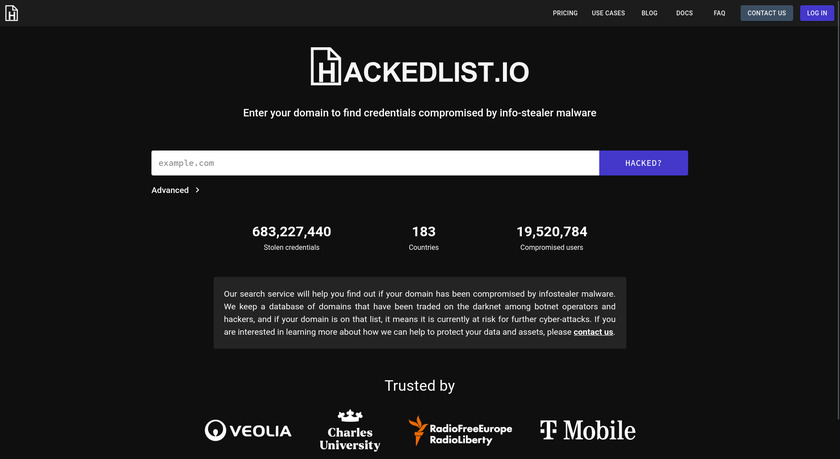 HackedList.io HackedList.io: main page HackedList.io HackedList.io: main page