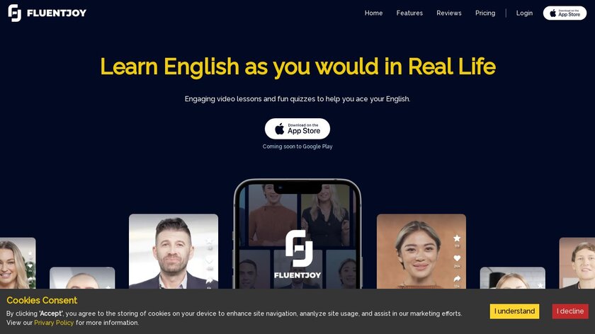 Fluentjoy Landing Page