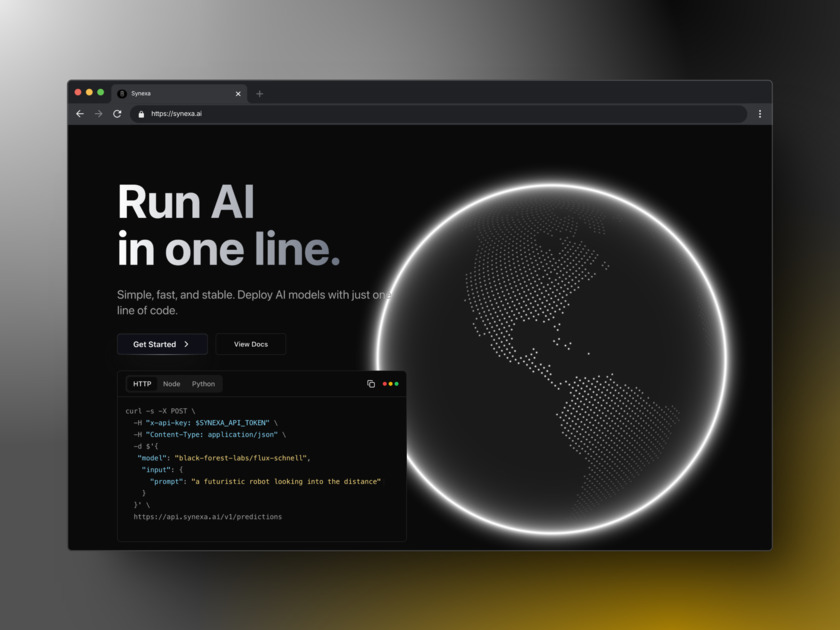 Synexa AI Landing Page