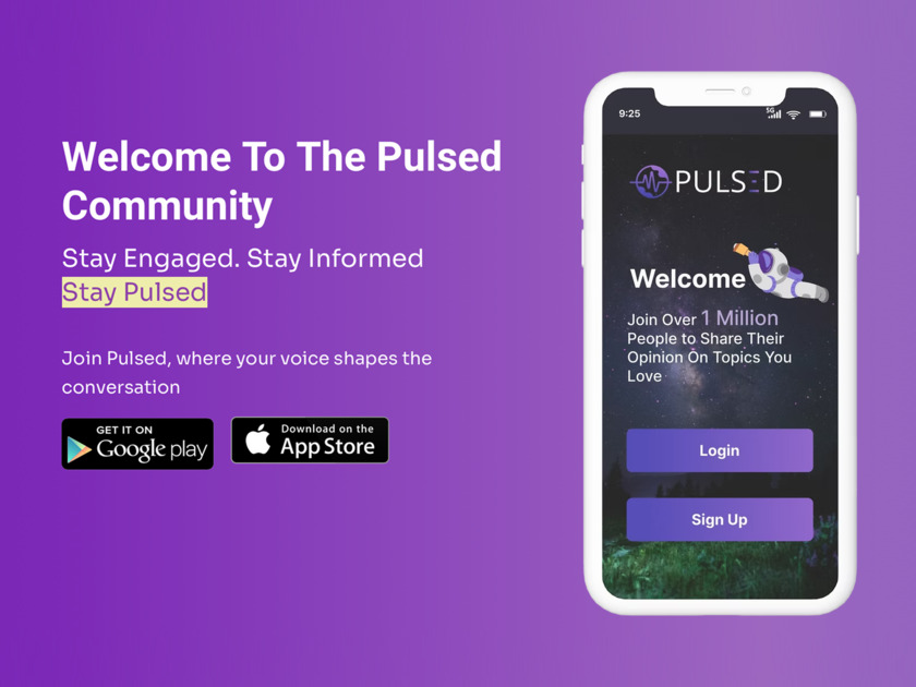 Pulsed.me Landing Page