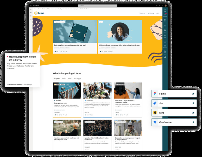 GO Intranet Landing Page