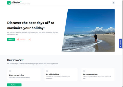 Off Day App screenshot