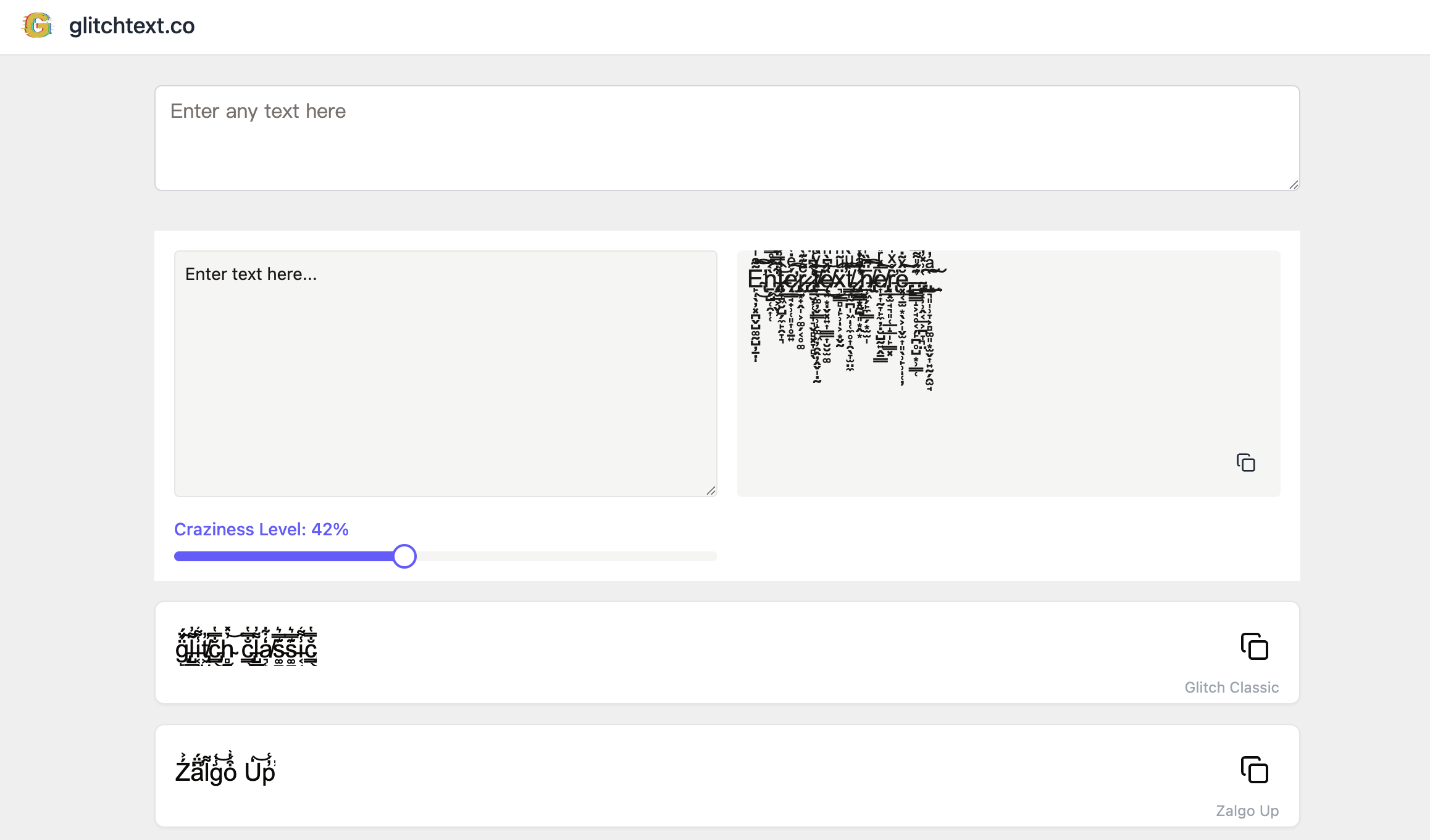 GlitchText.co Glitch Text Generator