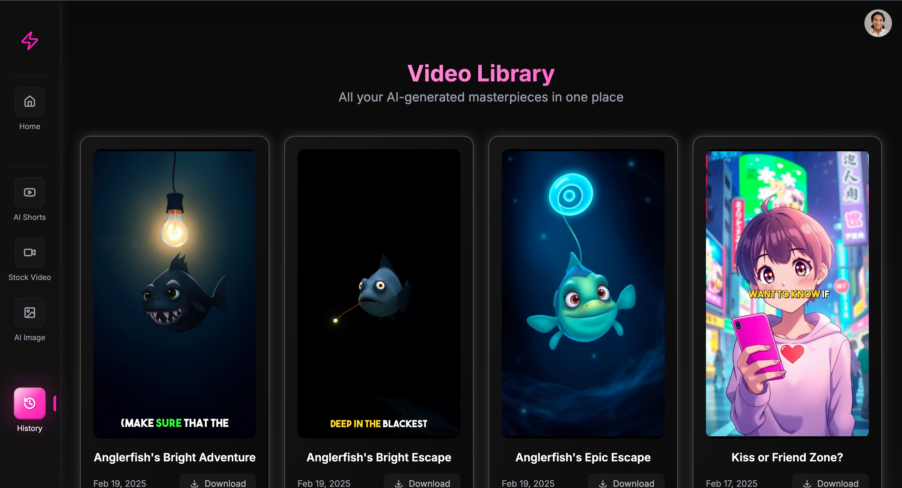 InstaClip AI InstaClip AI - All your viral videos for TikTok, Youtube, and Instagram in one place