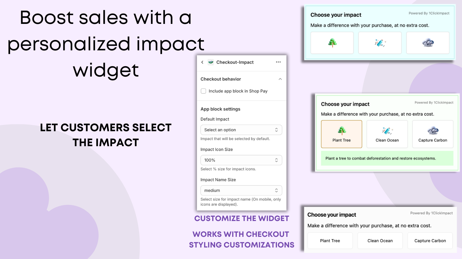 1ClickImpact Widget
