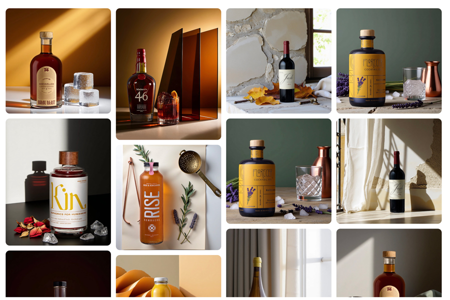 AI Packshot Drinks example