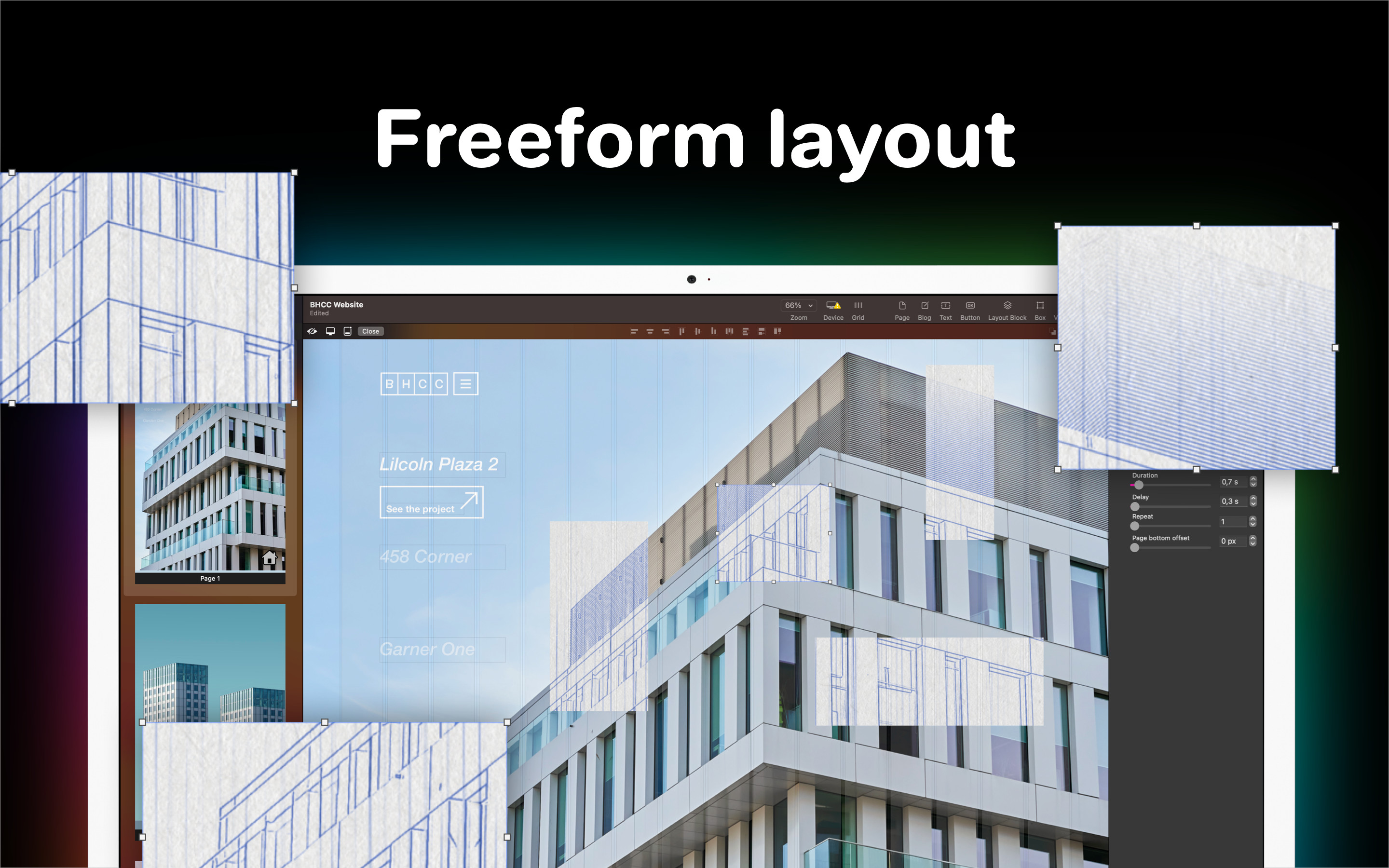 Sitely App Freeform Layout