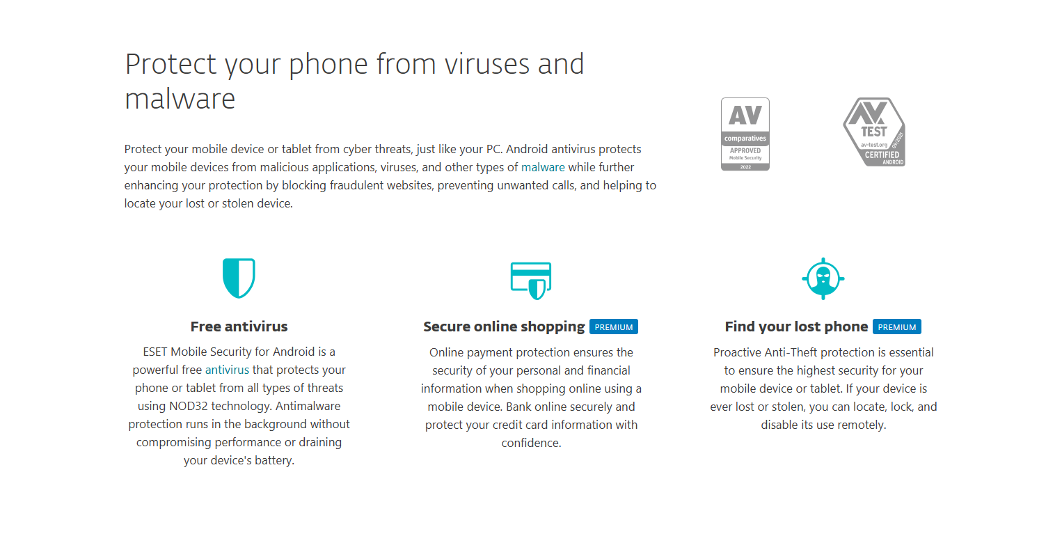 ESET Mobile Security 