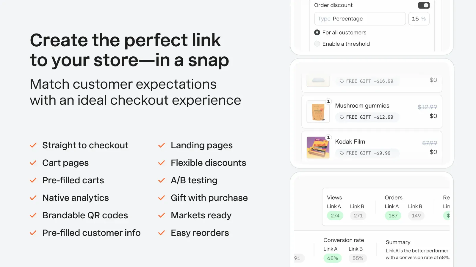 Checkout Links for Shopify 