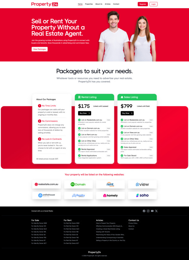Property24 Landing Page