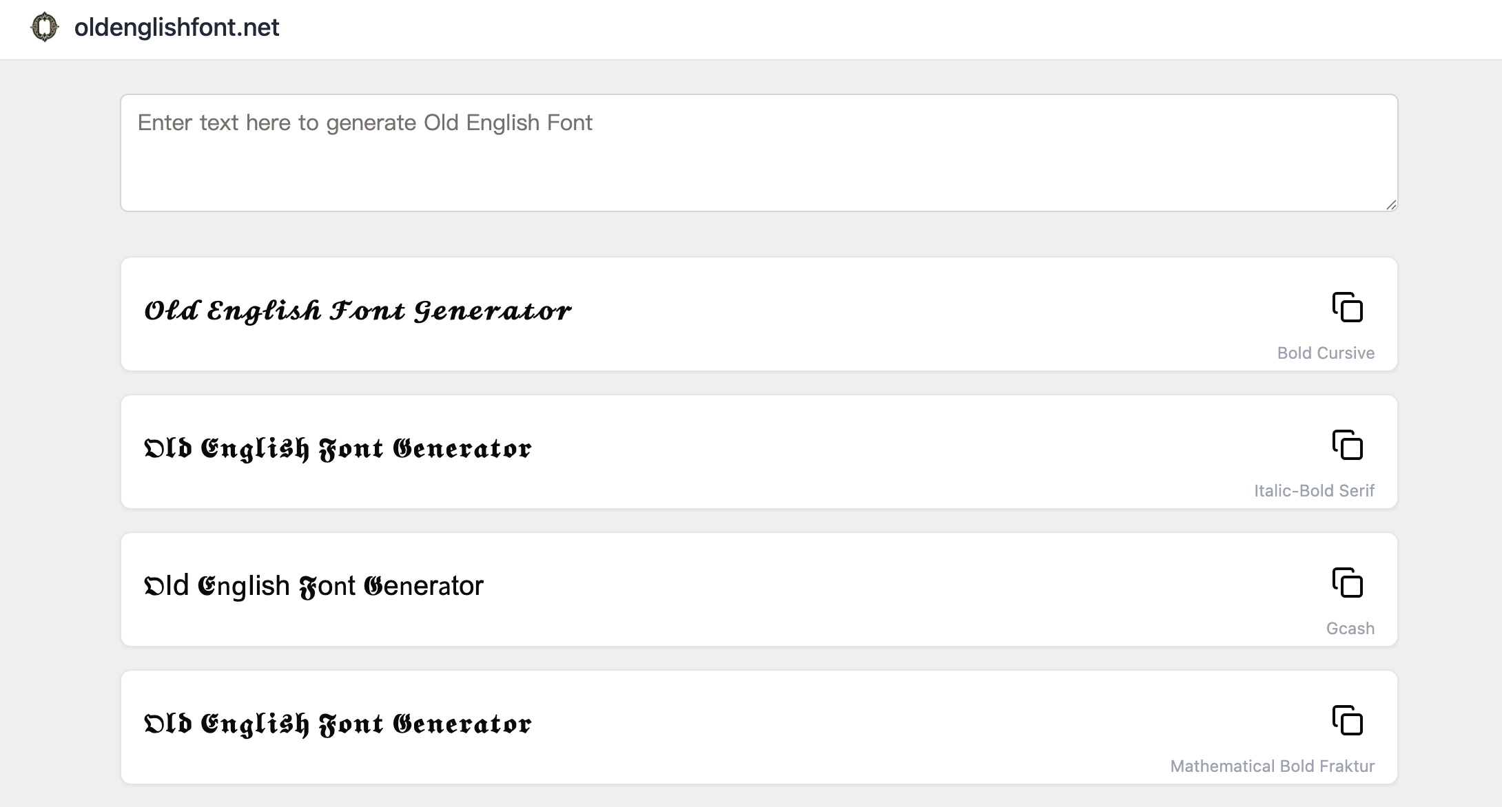 OldEnglishFont.net Old English Font