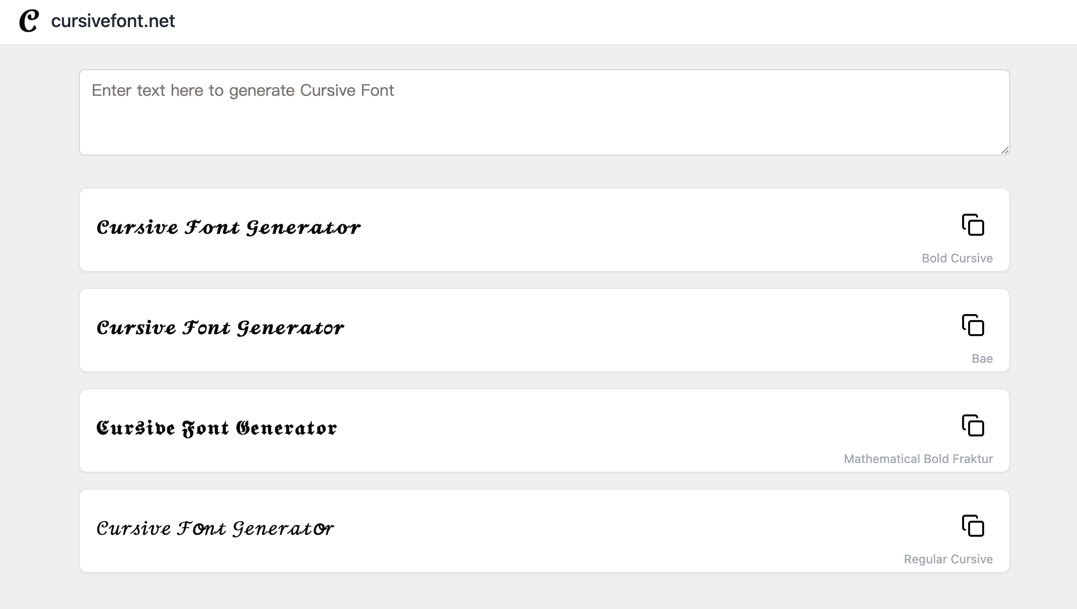 CursiveFont.net Cursive Font