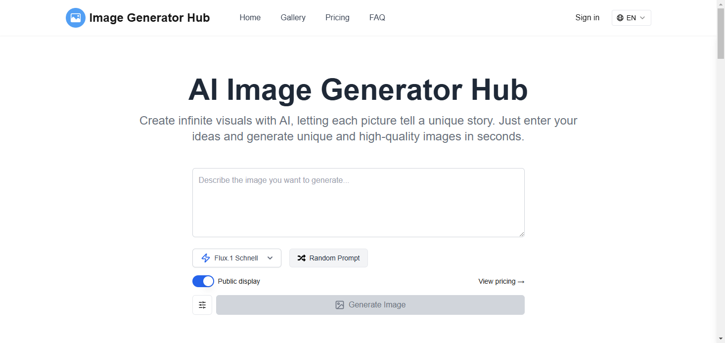 Image Generator Hub 