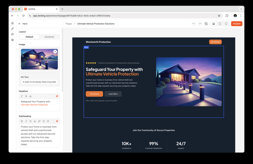 Landing.so Powerful landing page editor Landing.so Powerful landing page editor