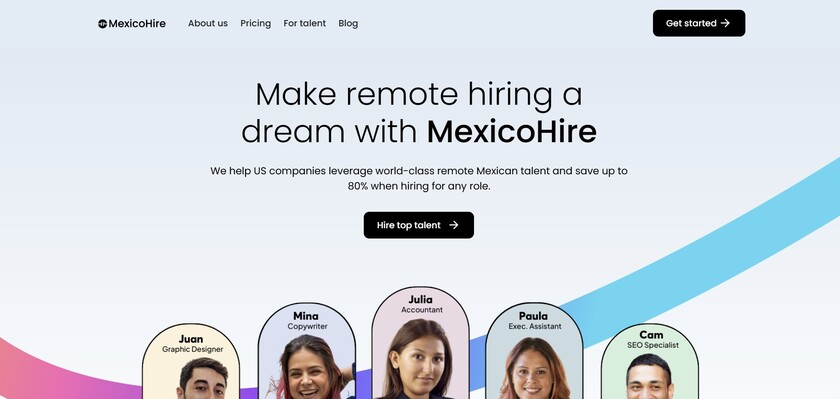 MexicoHire Landing Page
