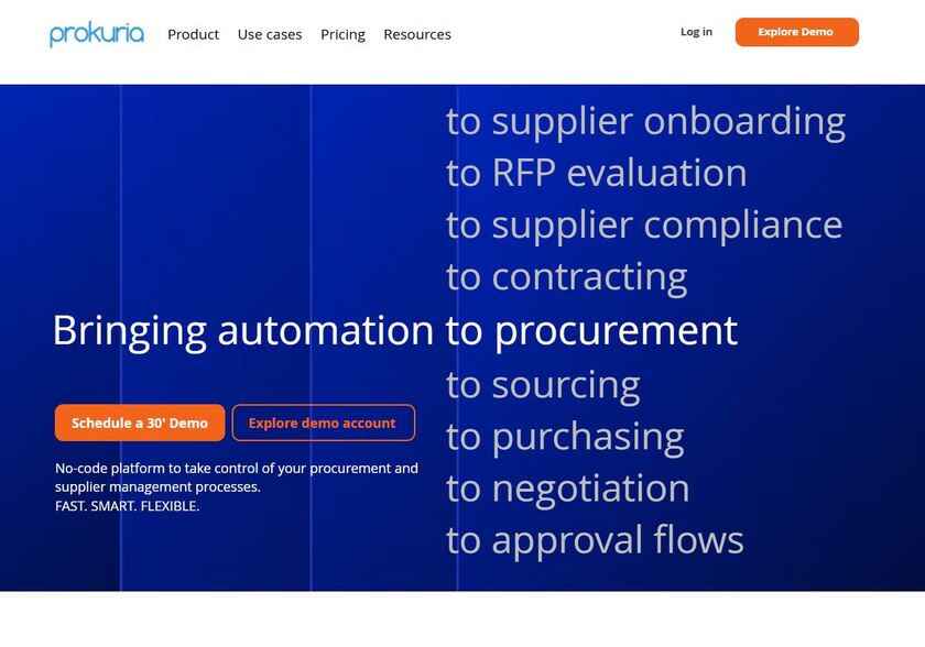 Prokuria Landing Page