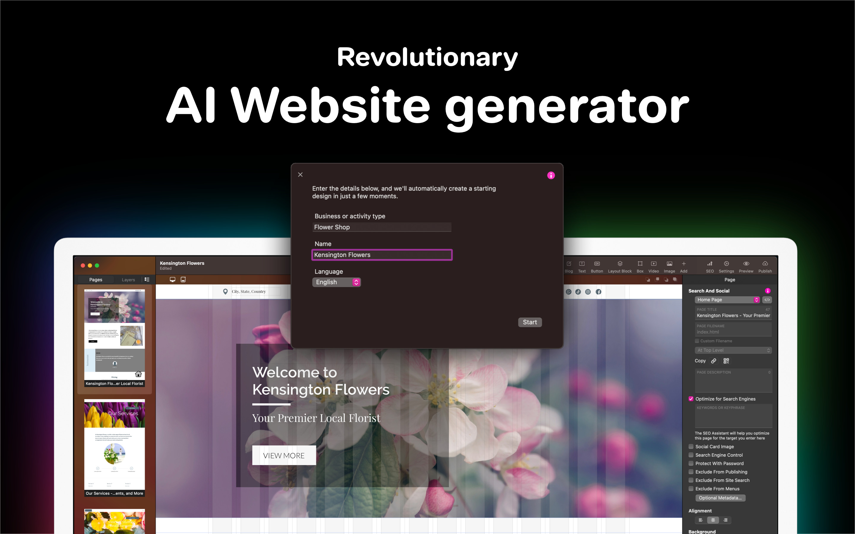 Sitely App AI Website Generator