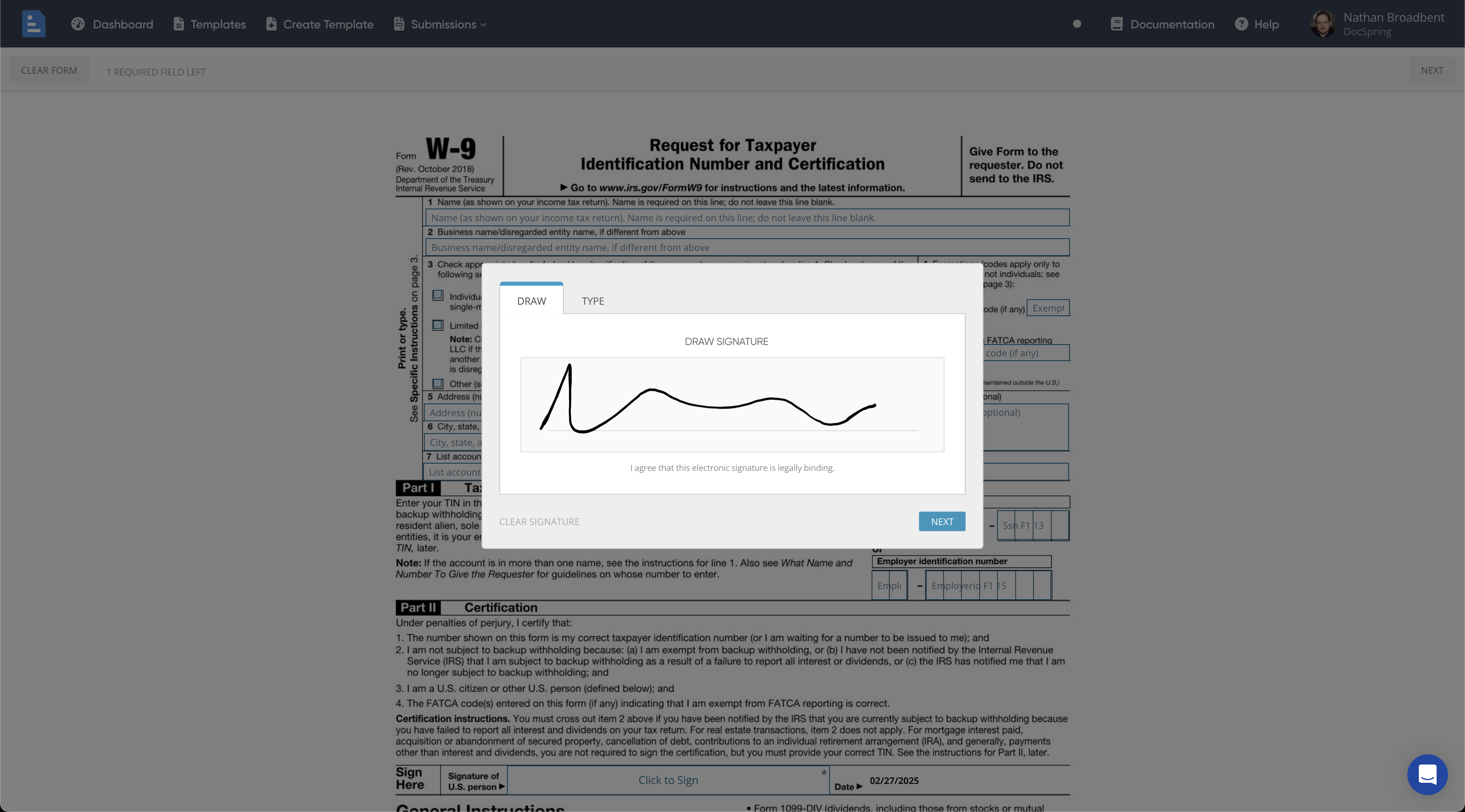 DocSpring E-Signatures