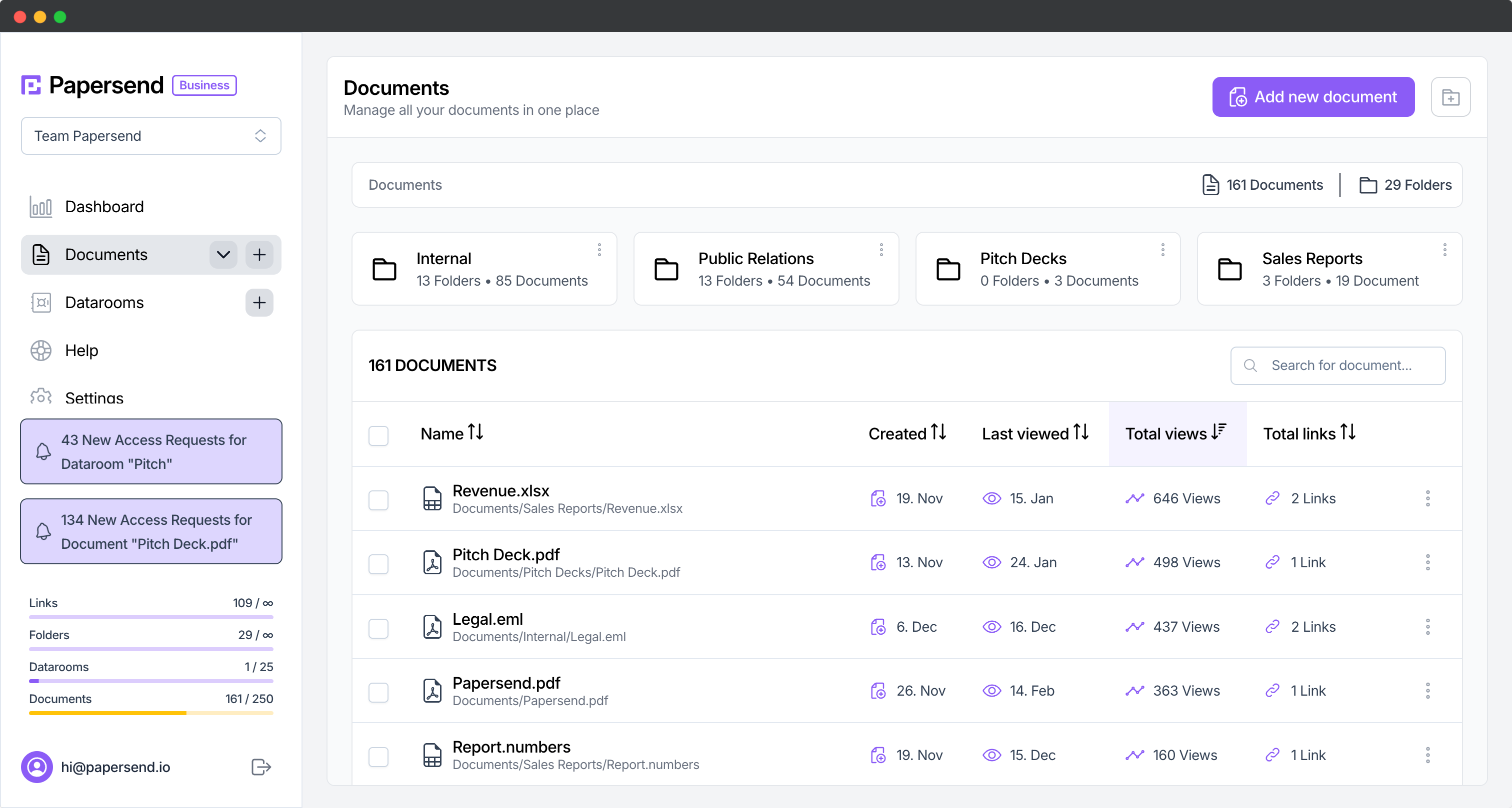 Papersend.io Papersend Documents