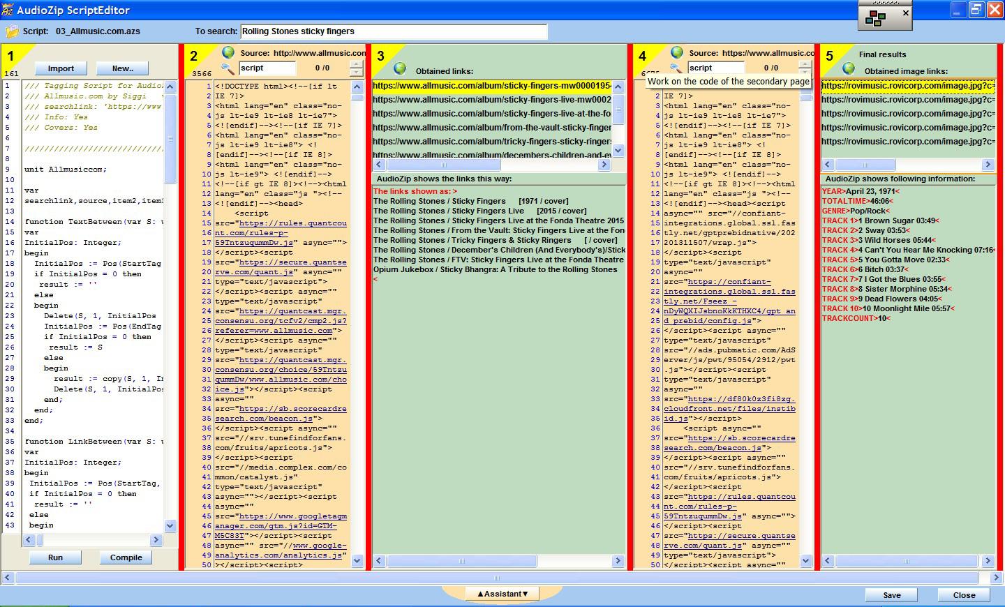 AudioZip ScriptEditor