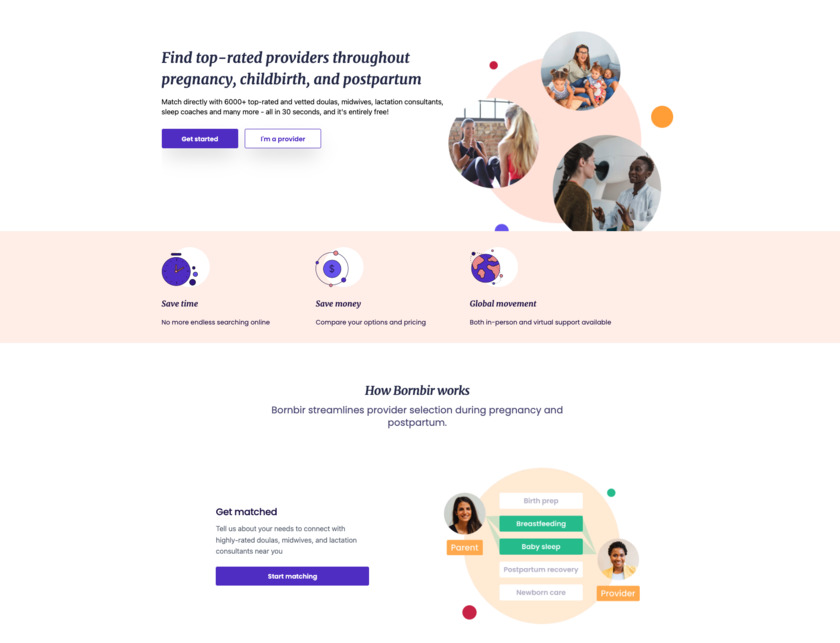 Bornbir Landing Page