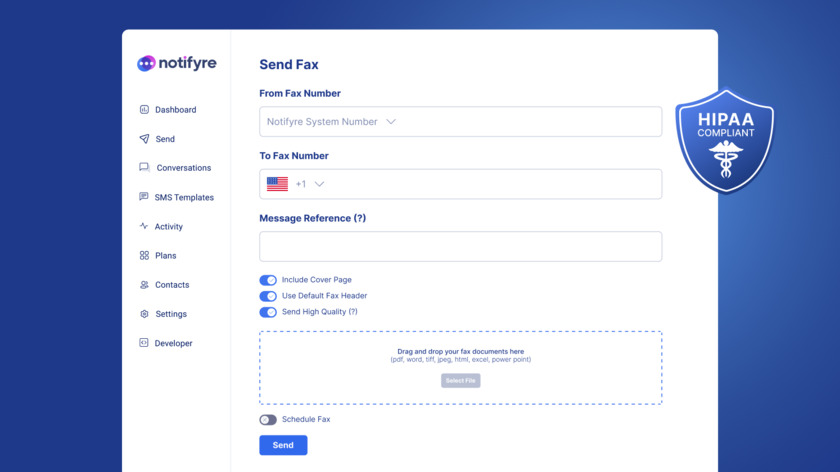 Notifyre Landing Page