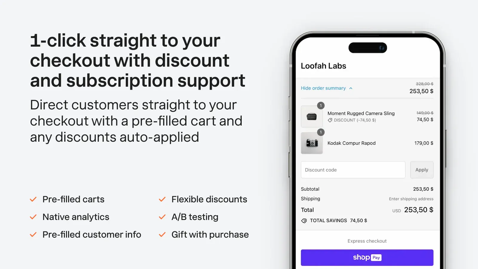 Checkout Links for Shopify 
