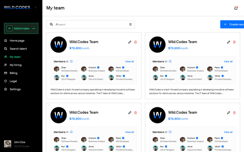 Wild.Codes Landing Page Wild.Codes Landing Page