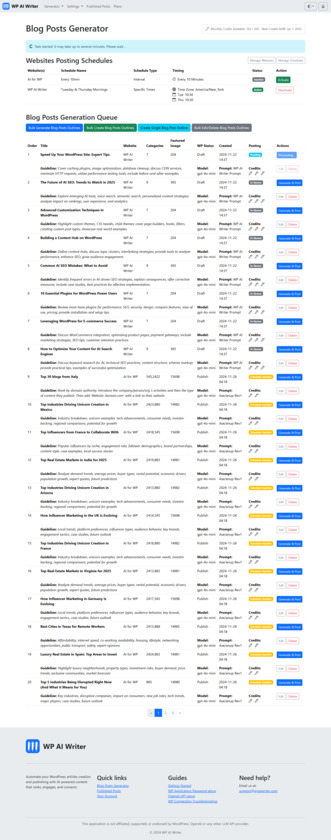 WP AI Writer Landing Page