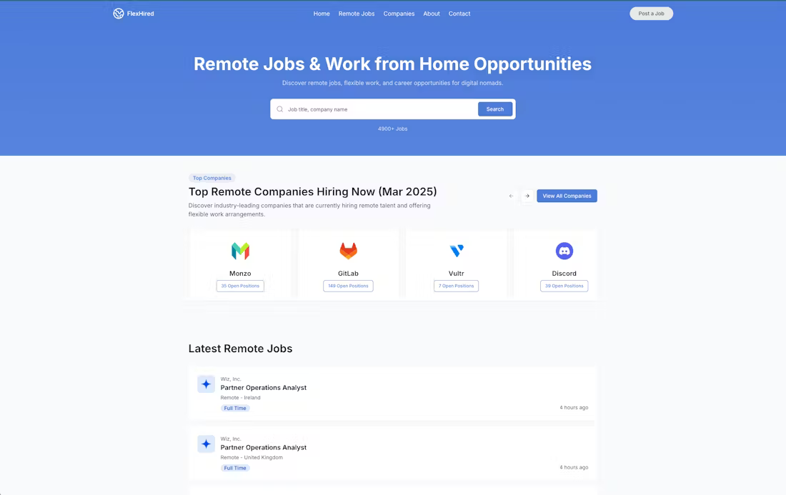 FlexHired FlexHired Home Page