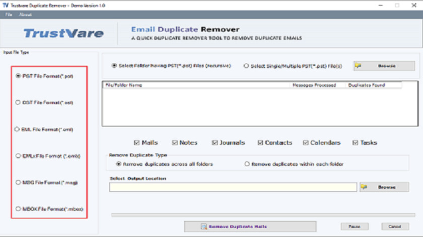 TrustVare MSG Duplicate Remover Tool Landing Page