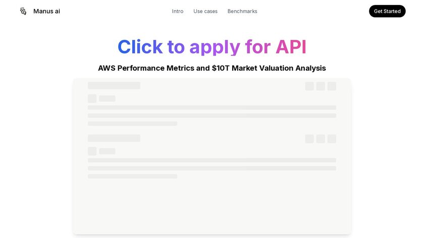 Manus AI Landing Page