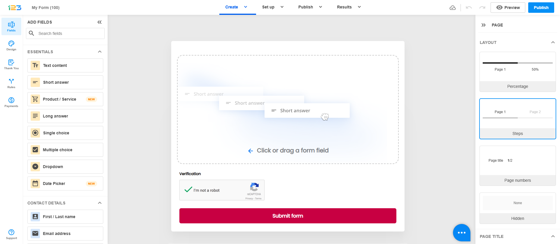 123FormBuilder Editor