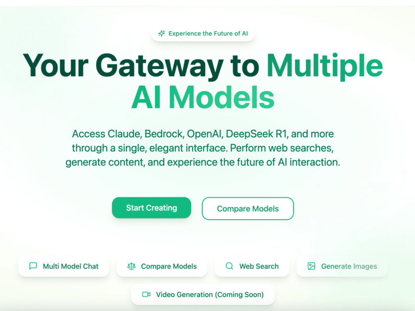 Type Think AI Landing Page