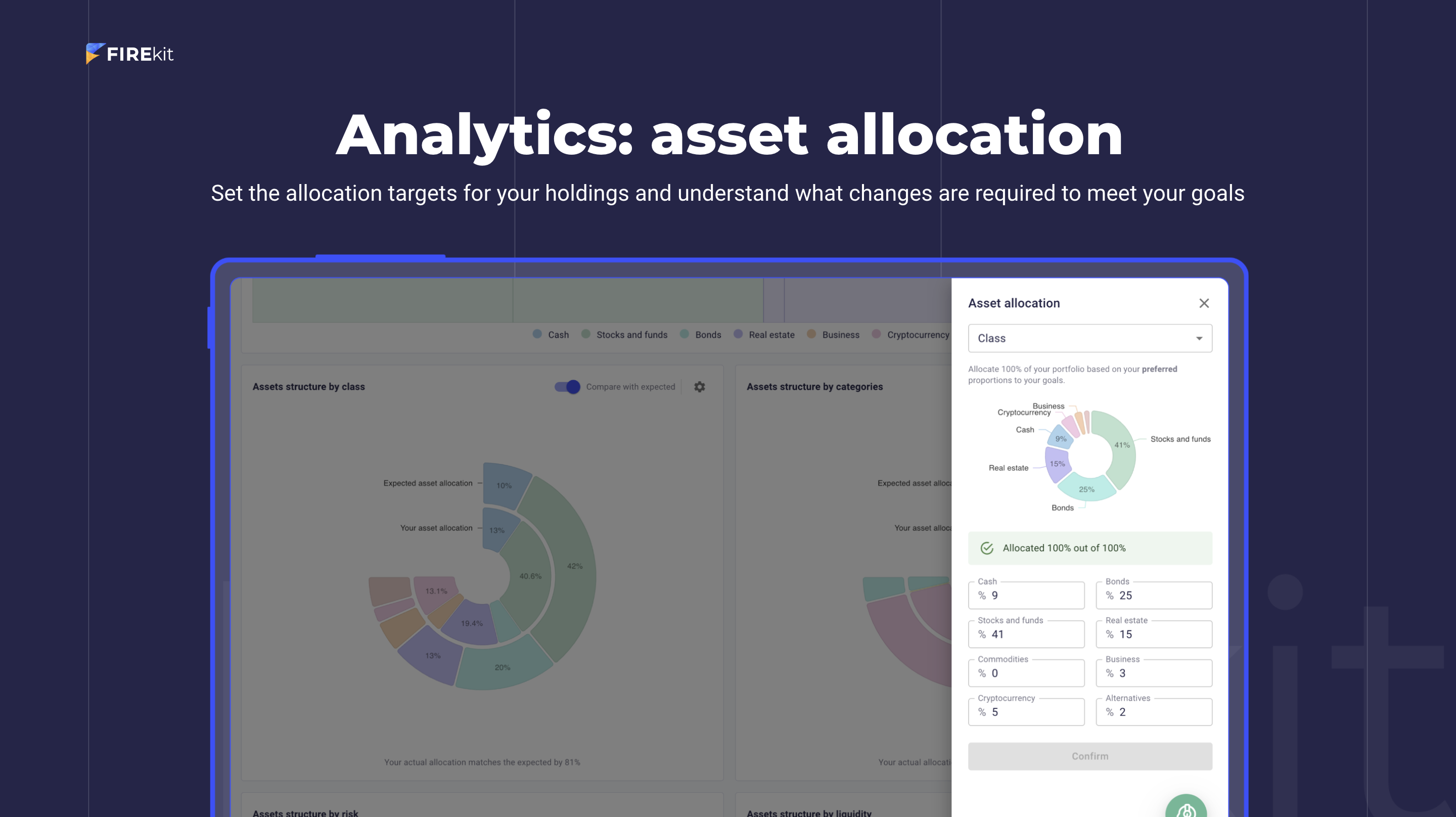 FIREkit.space Asset allocation