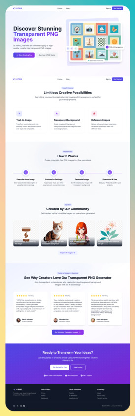 HiPNG Landing Page