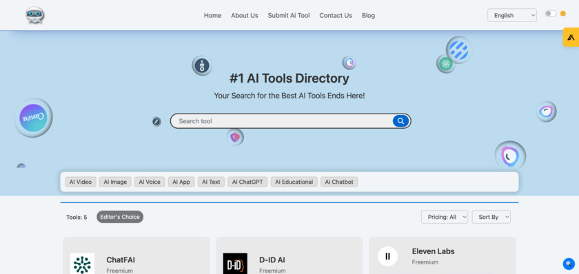 Guide of AI Tool Landing Page