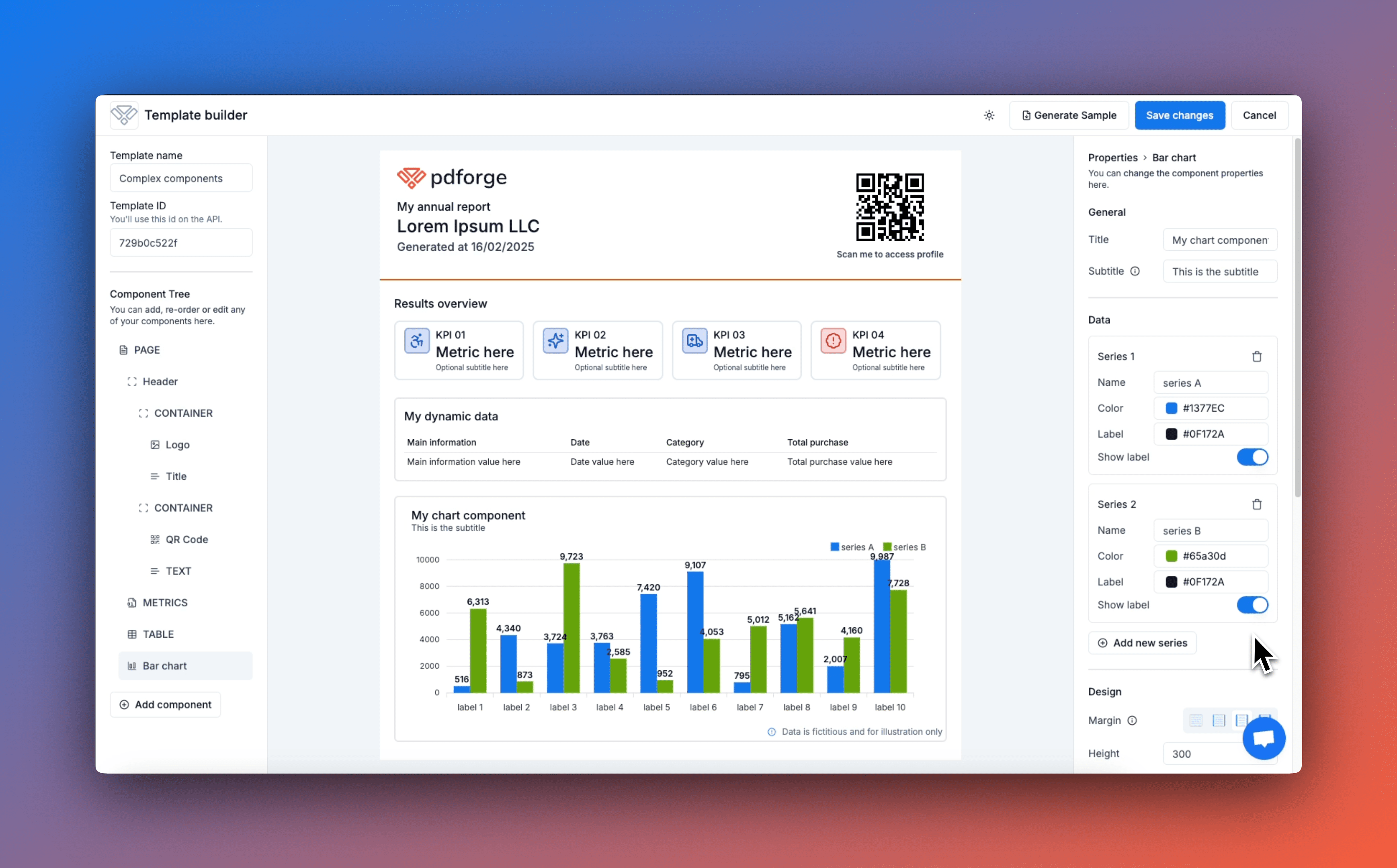 Pdforge No-code PDF Builder