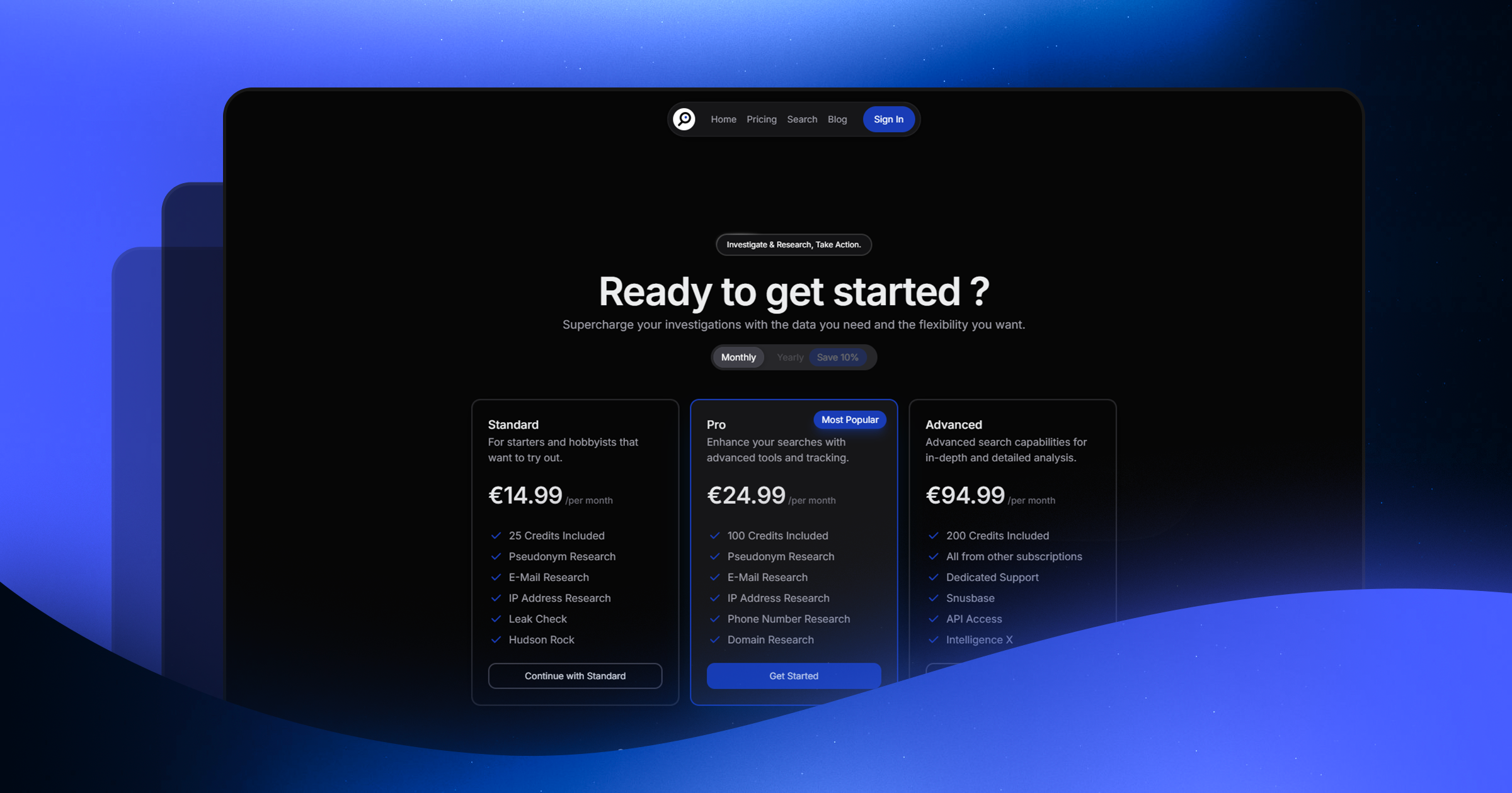 Osintly Pricing