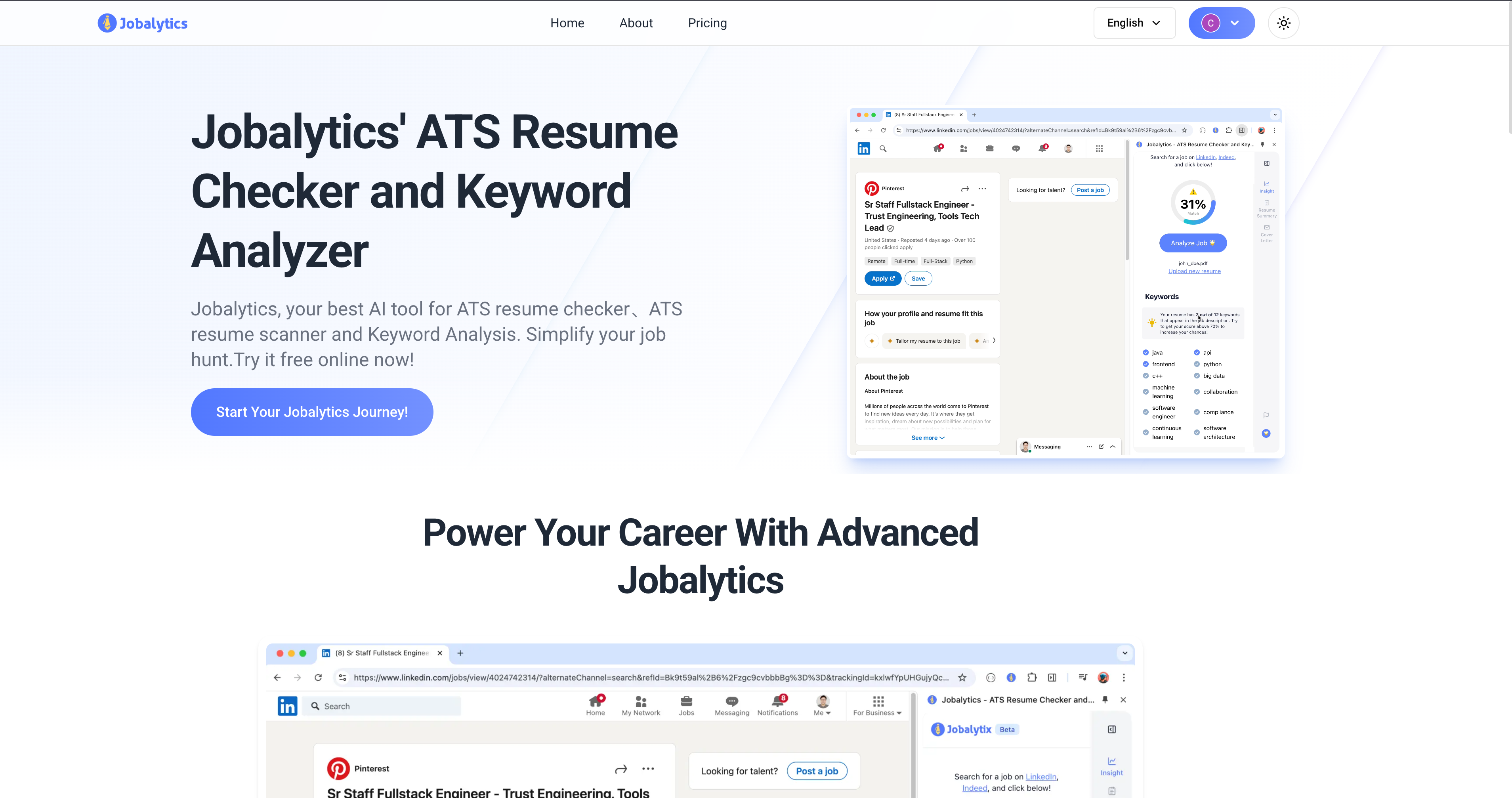 Jobalytics App 
