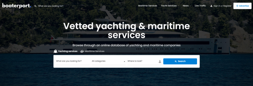 Boaterport Landing Page