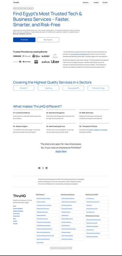 ThruHQ Landing Page