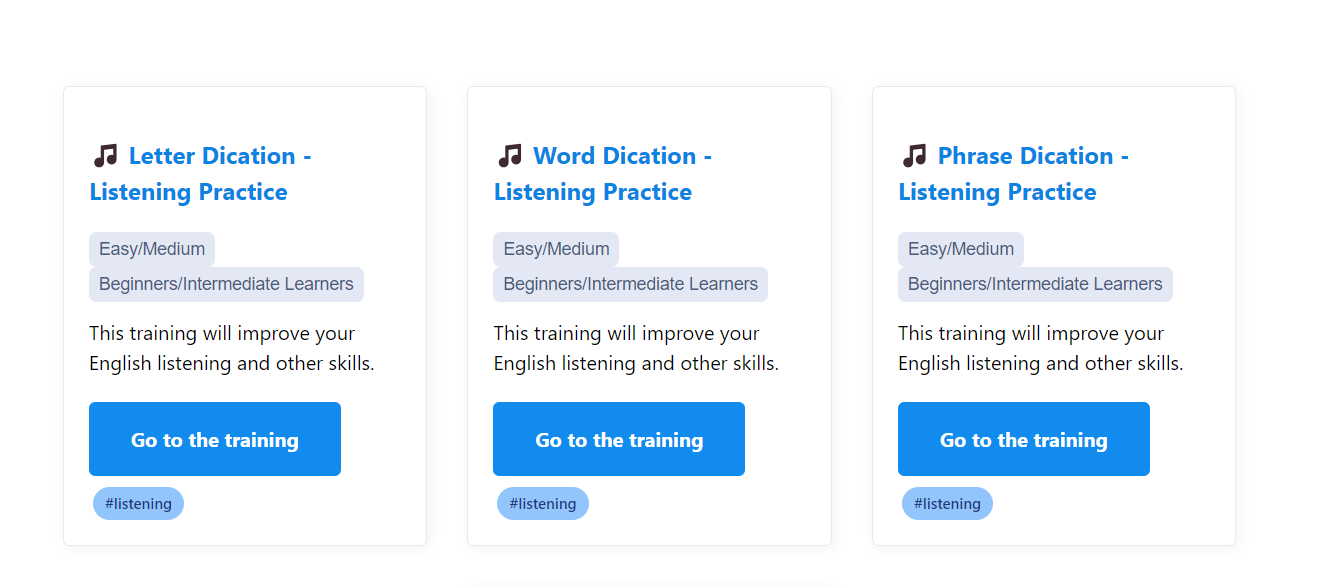 Mr.Webtool Some listening courses