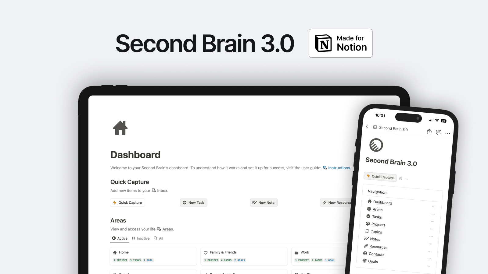 Notion Second Brain Second Brain 3.0