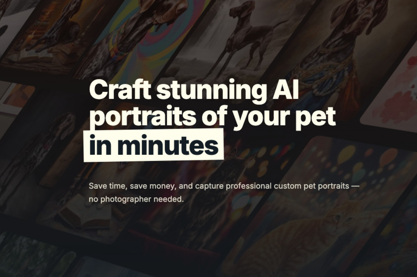 PetPicAI.com Landing Page