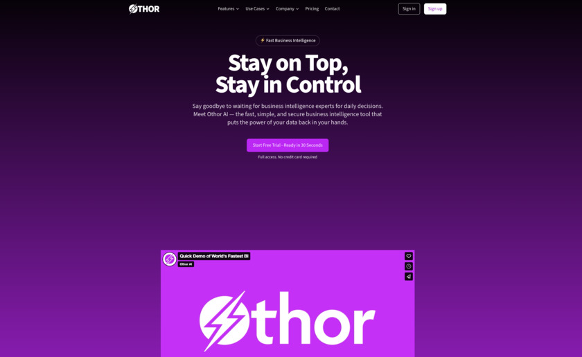 Othor AI Landing Page