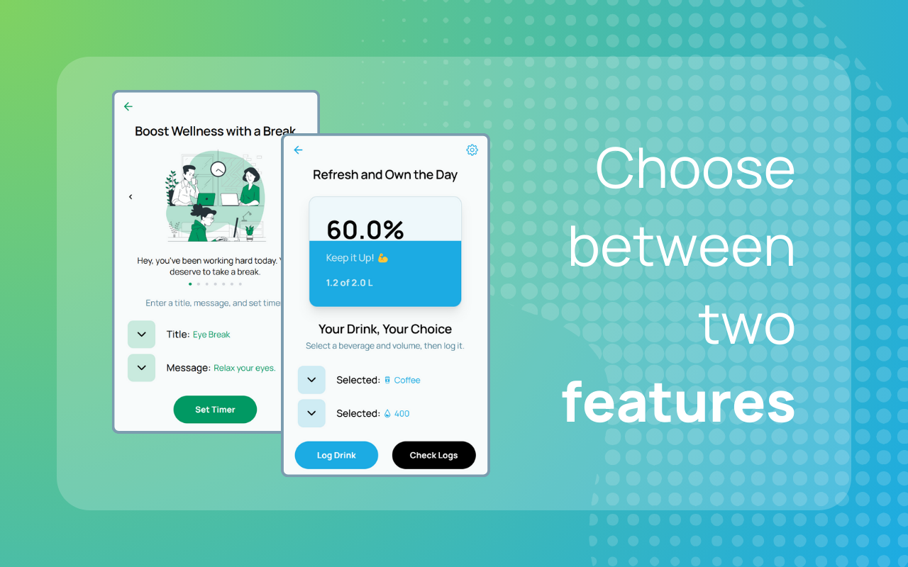 Reboost Choose between two features